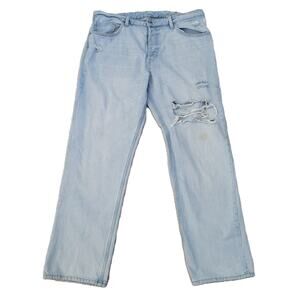 &Denim 90's Boyfriend Jeans High Waist Blue‎ Women's Size 14